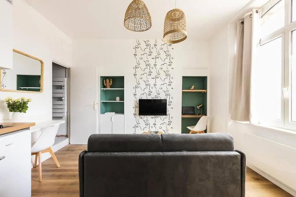 Studio Escale Elegante - Proche Gare Saint-Brieuc Apartamento